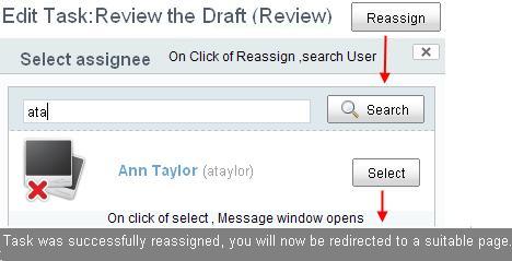 Reassigning a task