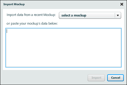 Import Mockup XML