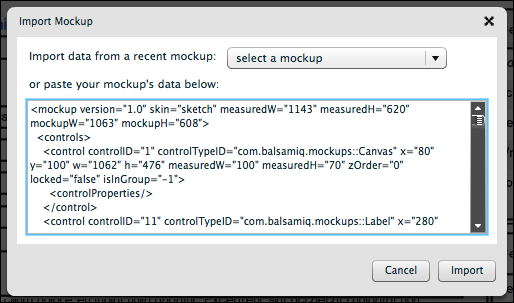 Importing XML