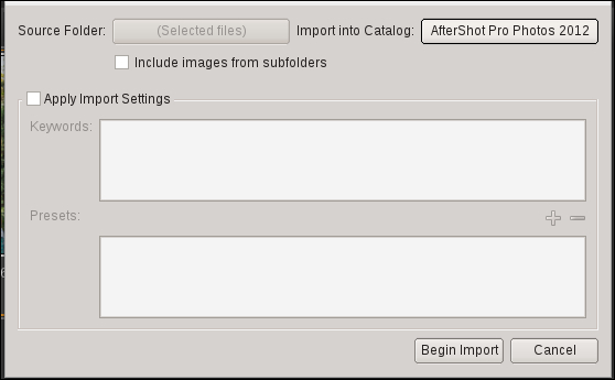 Importing images