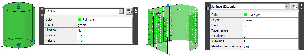 The QUICKPROPERTIES command