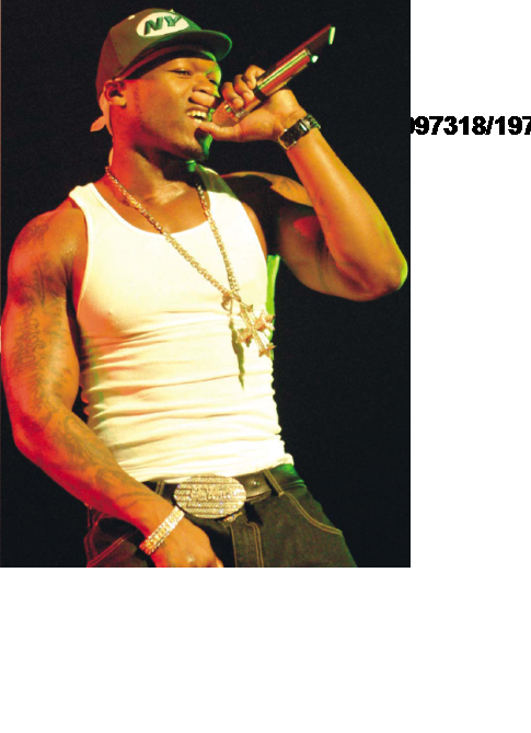 50 Cent, 2003. Fujifilm Finepix, S2, 1/350 sec, f/2.8, ISO 1600, 70 mm