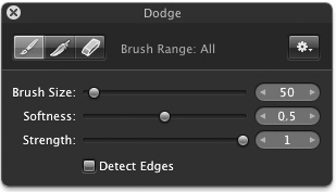 Aperture’s Dodge & Burn tool