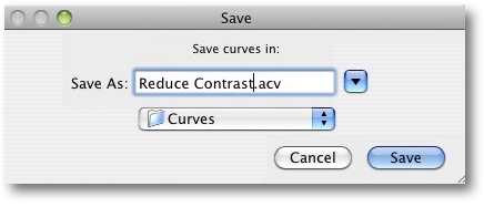 Most adjustments allow you to save settings for application later.