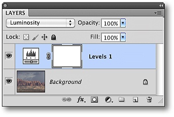 Set blending mode to Luminosity