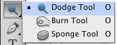 Use these options when creating a new dodge and burn layer.