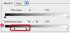 Separating the slider helps to produce smooth transitions. Press the key to split the slider into two.