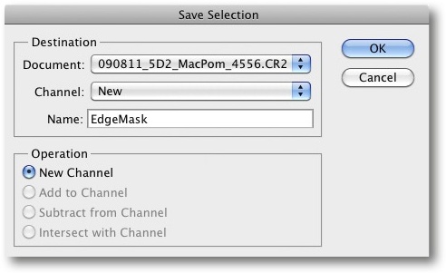 Use a descriptive name when saving your selection.