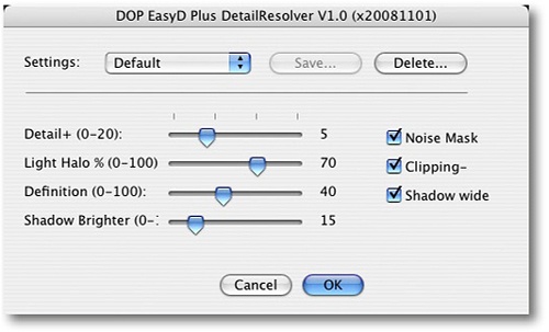 DOP EasyS Plus DetailResolver script dialog