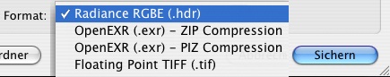 Photomatix Pro 3.1 HDR output formats