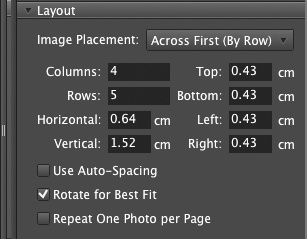 You can adjust the number of rows and columns, as well as other layout parameters.