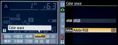 Choosing a Color space (alternate screens)