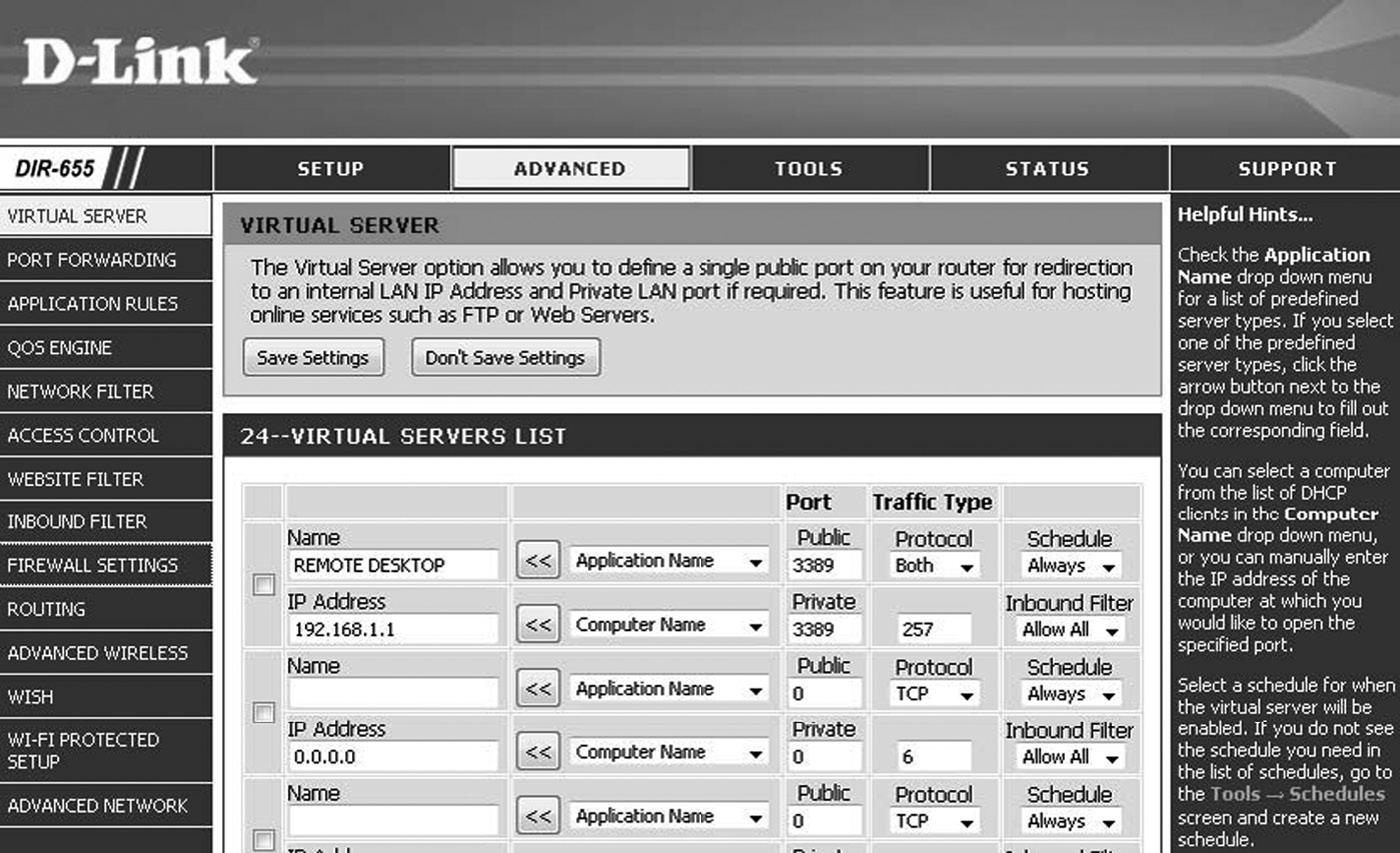 Image of Router security management interface (SMI)