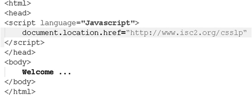 Image of Changing document location using JavaScript