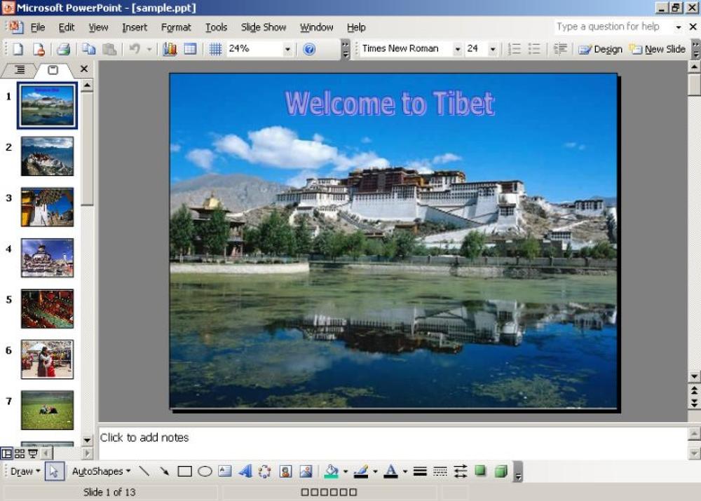 Virus-laden PowerPoint used to infect members of the Tibetan community (image courtesy of F-Secure)