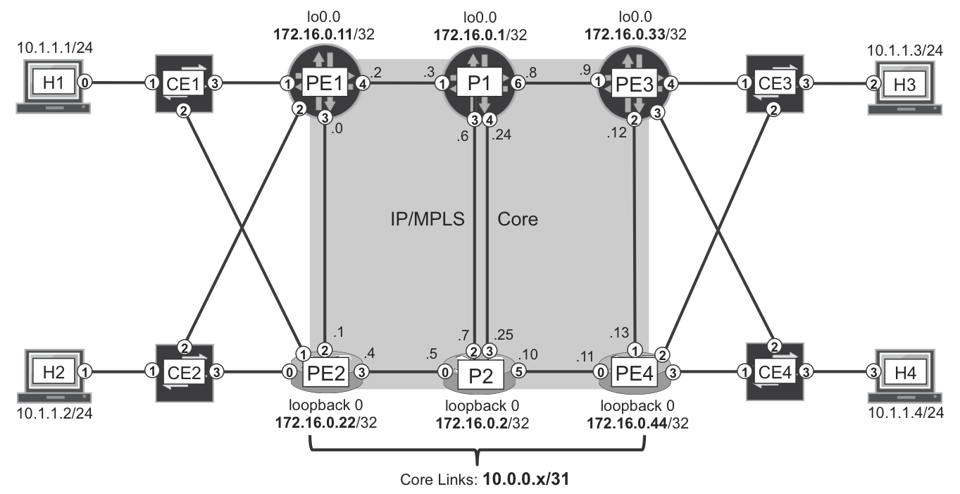 L2VPN—physical topology