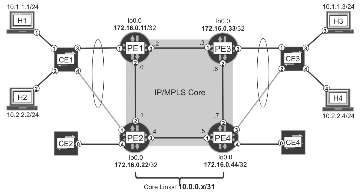 EVPN—the physical topology