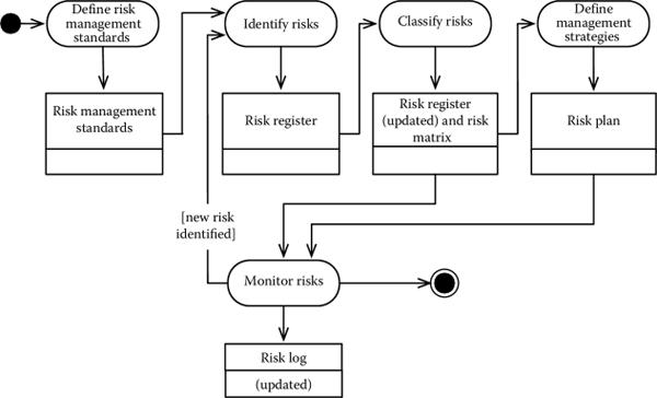 Figure showing Risk management process.