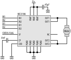 MC33186 motor drive circuit