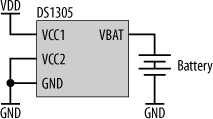 Using the DS1305 with a nonrechargeable battery