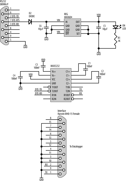 Serial adaptor schematic