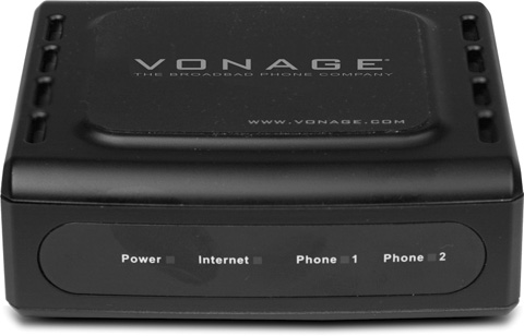 An analog telephone adapter, like the D-Link VTA-VR shown here, links your telephones to your broadband network so you can use them with your VoIP service. This particular D-Link box works with the Vonage service (Section 18.2.2).