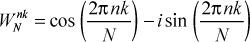 Cosine and negative sine (frequency = 1)