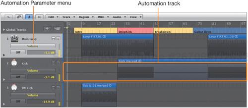 Creating Automation to Adjust the Volume of a Section