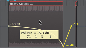 Creating a Decrescendo with Volume Automation