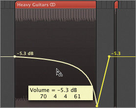 Creating a Decrescendo with Volume Automation