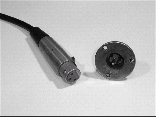 XLR connectors are the standard for professional and public-address system microphone and audio wiring.