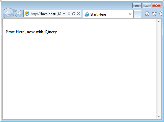 Using jQuery to add content to a page.