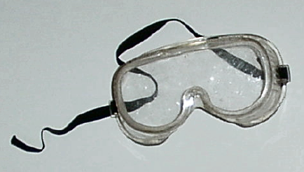 Safety goggles protect your eyes