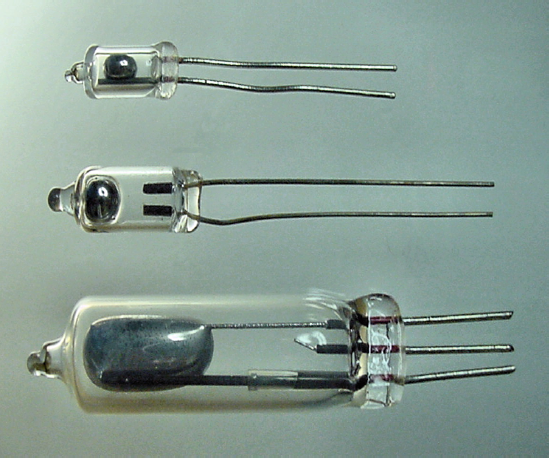 Three glass tilt switches with noxious liquid mercury