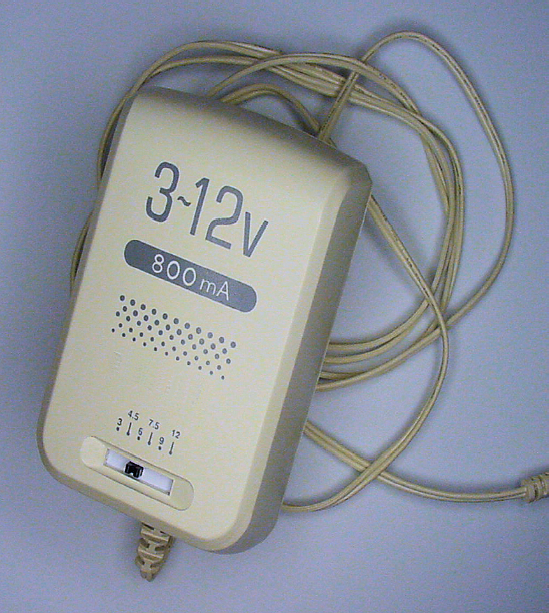 An AC-to-DC transformer with adjustable voltages from 3 volts to 12 volts