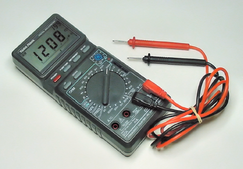 Digital multimeter with test probes