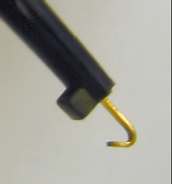Close-up of hook