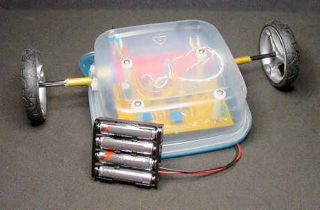 Sandwich's brother with larger diameter wheels and 6 V battery pack