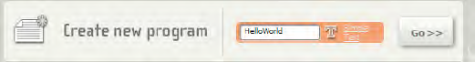 Start a new program called HelloWorld