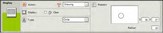 The Drawing option can be used to place points, lines, and circles.