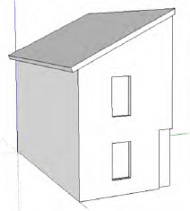 Half model of a house