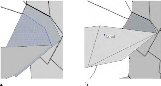 Extending the length of the back surface and redrawing the side surface to connect with the back surface