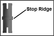 The stop ridge is a feature common to all pegs.