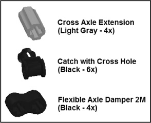 All three of these blocks establish connections to axles.