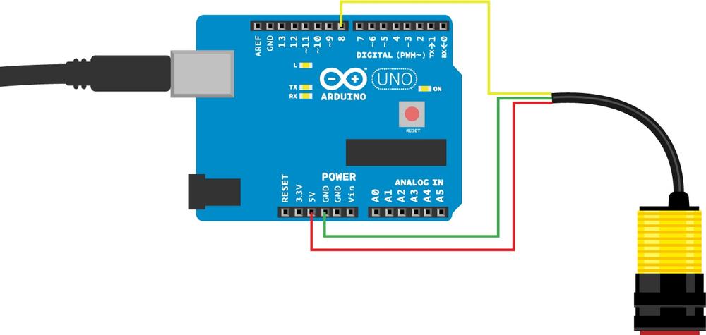 Infrared sensor connections on Arduino