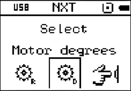 Select the Motor degrees option.