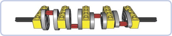 The “optimum crankshaft,” with four cams, each rotated 90 degrees relative to the next one, provides the smoothest operation possible for a pneumatic engine.