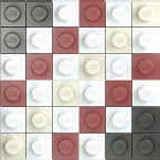 A small grouping of 1×1 pieces creates a tile that you can repeat to make more complex patterns.