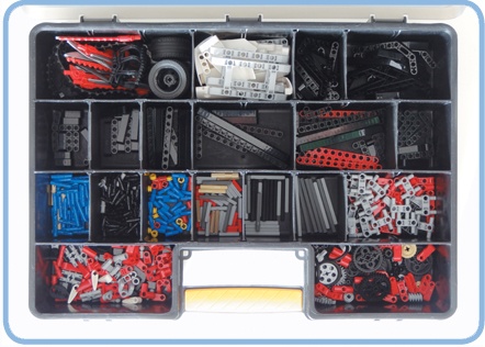 Example of an organizer containing the Technic elements in one EV3 set