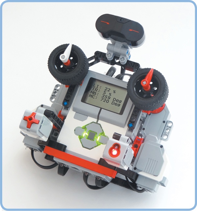 You’ll use SK3TCHBOT to learn many new programming techniques and to play an Etch-A-Sketch-like game on the EV3 screen.
